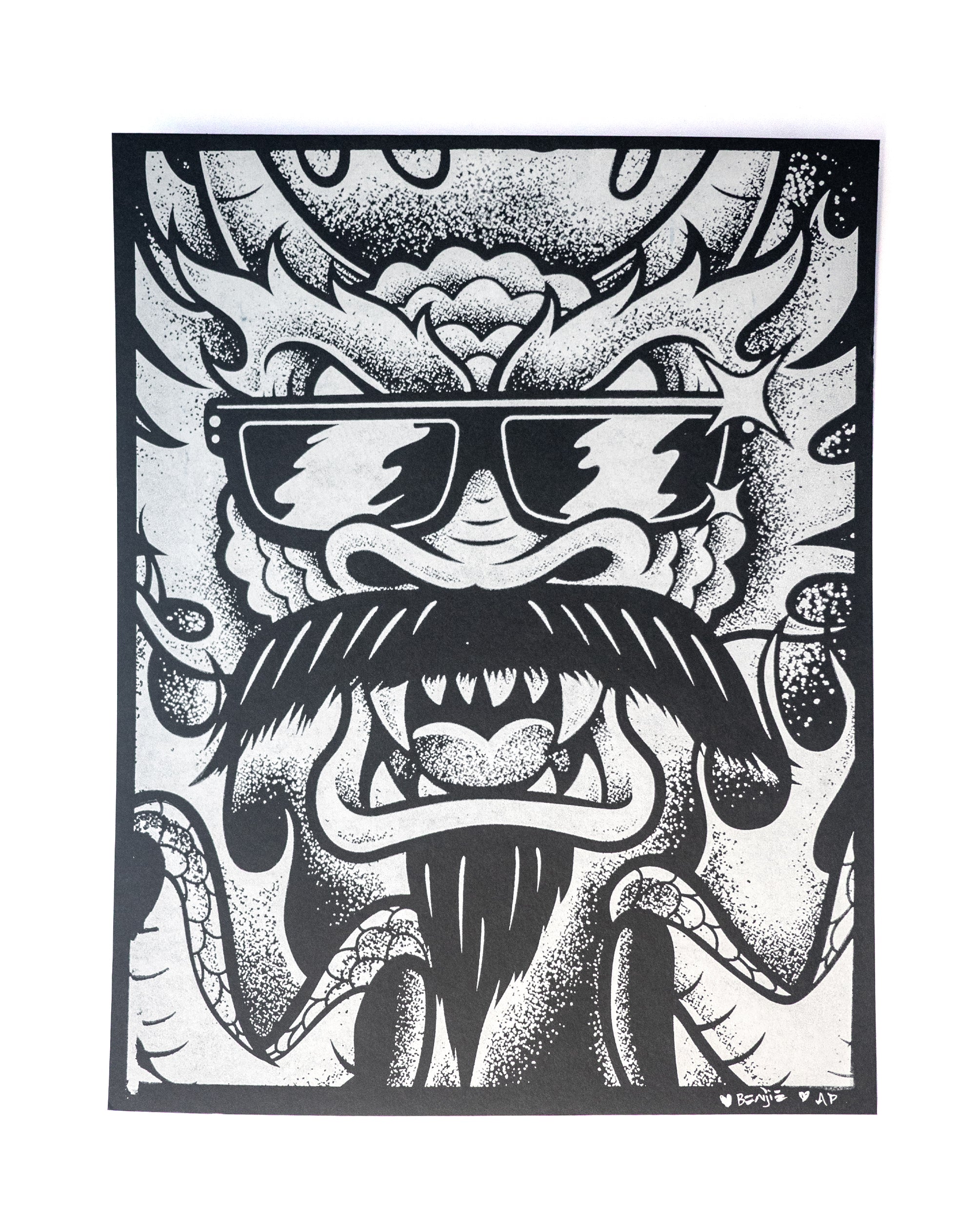Dragon Vato Art Print