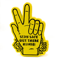 Stay Safe Yellow Pin