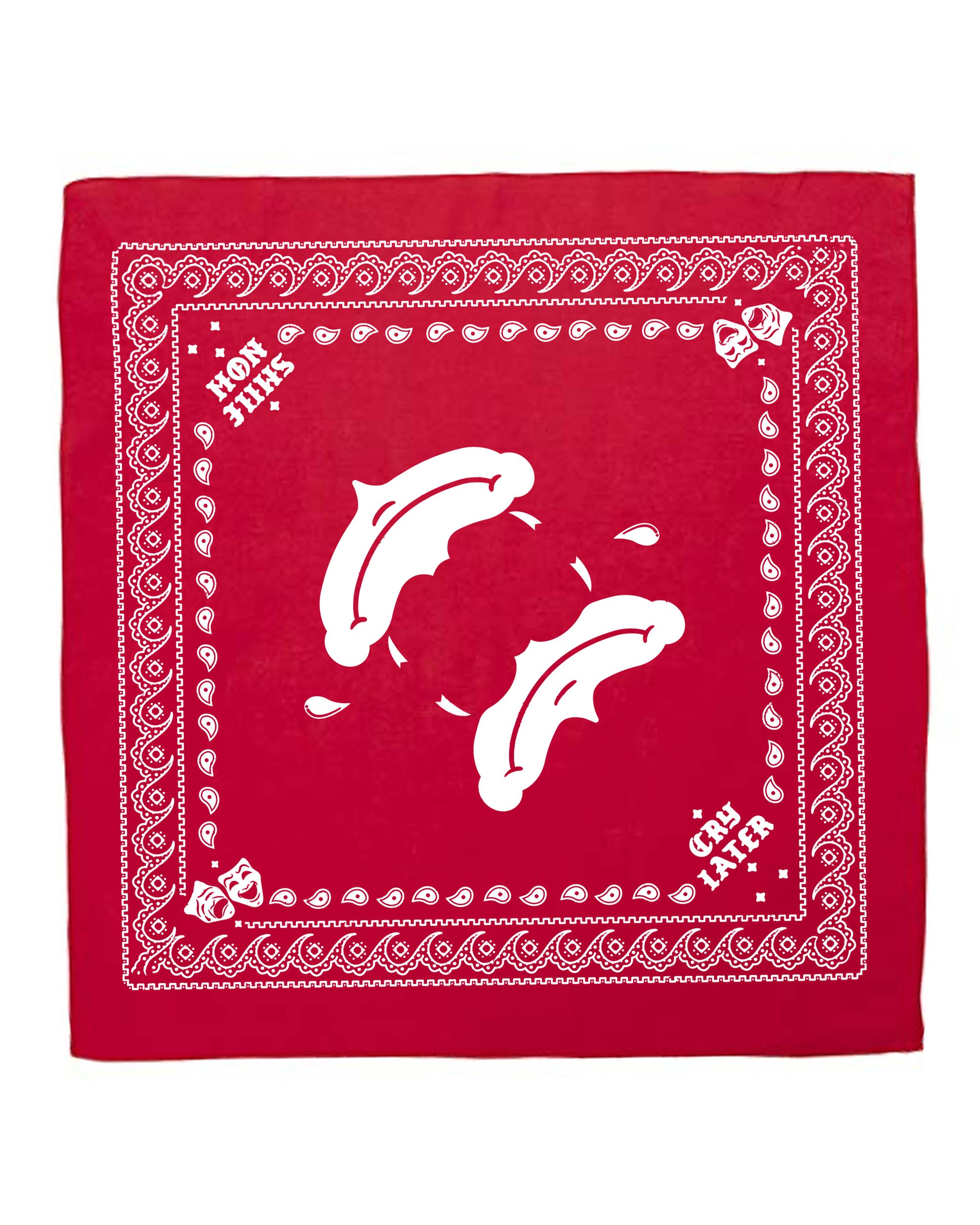 Smile Now Cry Laters Bandana (Red)