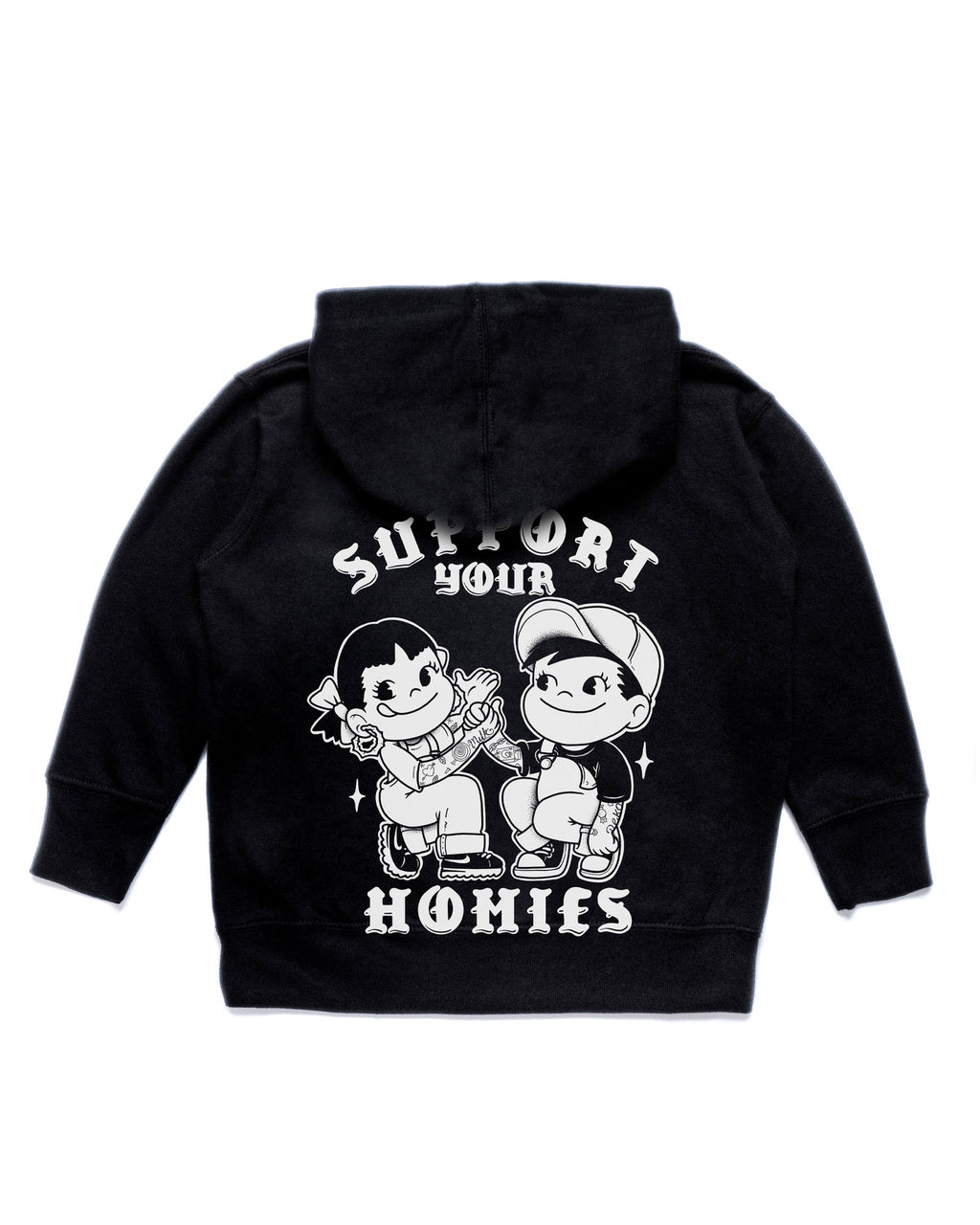 Support Your Homies Toddlers Hoodie(Black)