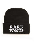 Rare Fonts Beanie (Black)